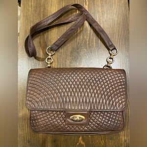 Bally Brown Quilted Crossbody Bag
